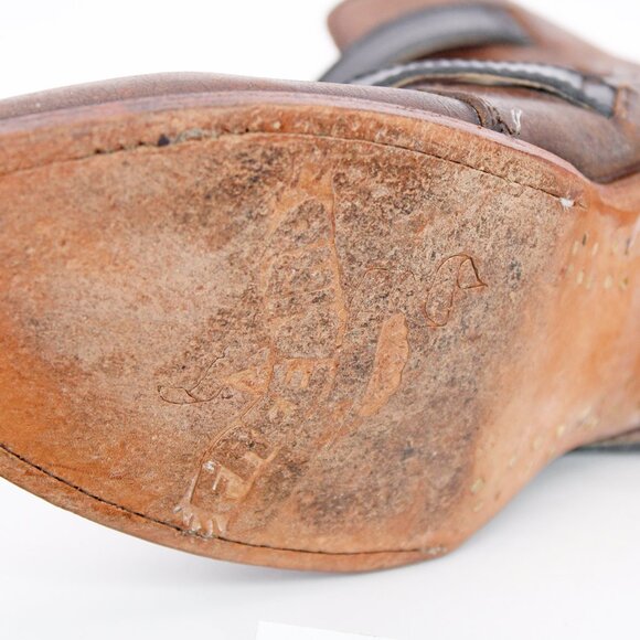 Freebird by Steven ‘Scarlett’ Olive Brown Multi-Buckle Ankle Boots: Size 7 M - Picture 6 of 9